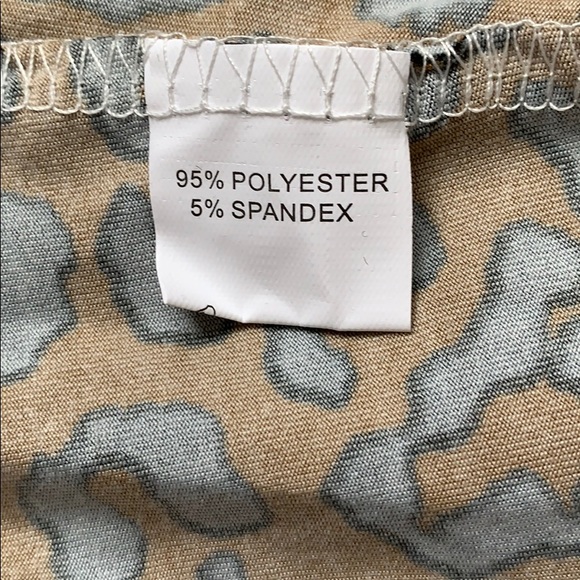 NEW LOVE leopard nightie, bathing suit cover MED - Picture 6 of 12